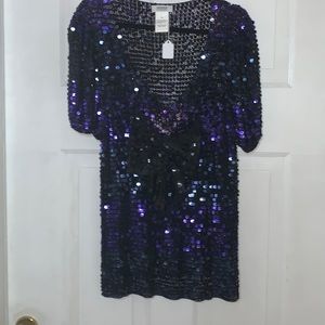 Sonia Rykiel wool sequined sweater